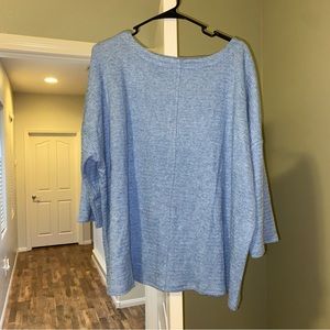 J. Jill Blue Wearever Collection Sweater